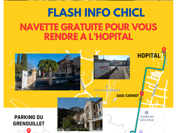 Venir au CHICL : Parking et navette gratuits